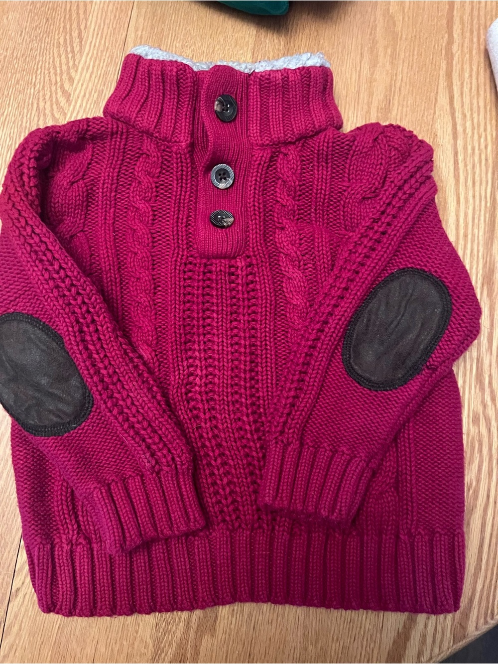 Baby GAP Red Cable Knit Sweater
